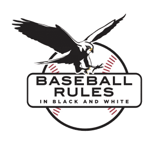 Baseball Rules in Black and White logo